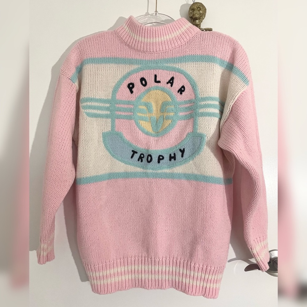 Vintage pastel ‘polar trophy’ sweater